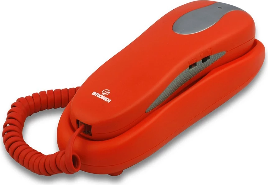 Telefon fiks Brondi Nemo, i kuq