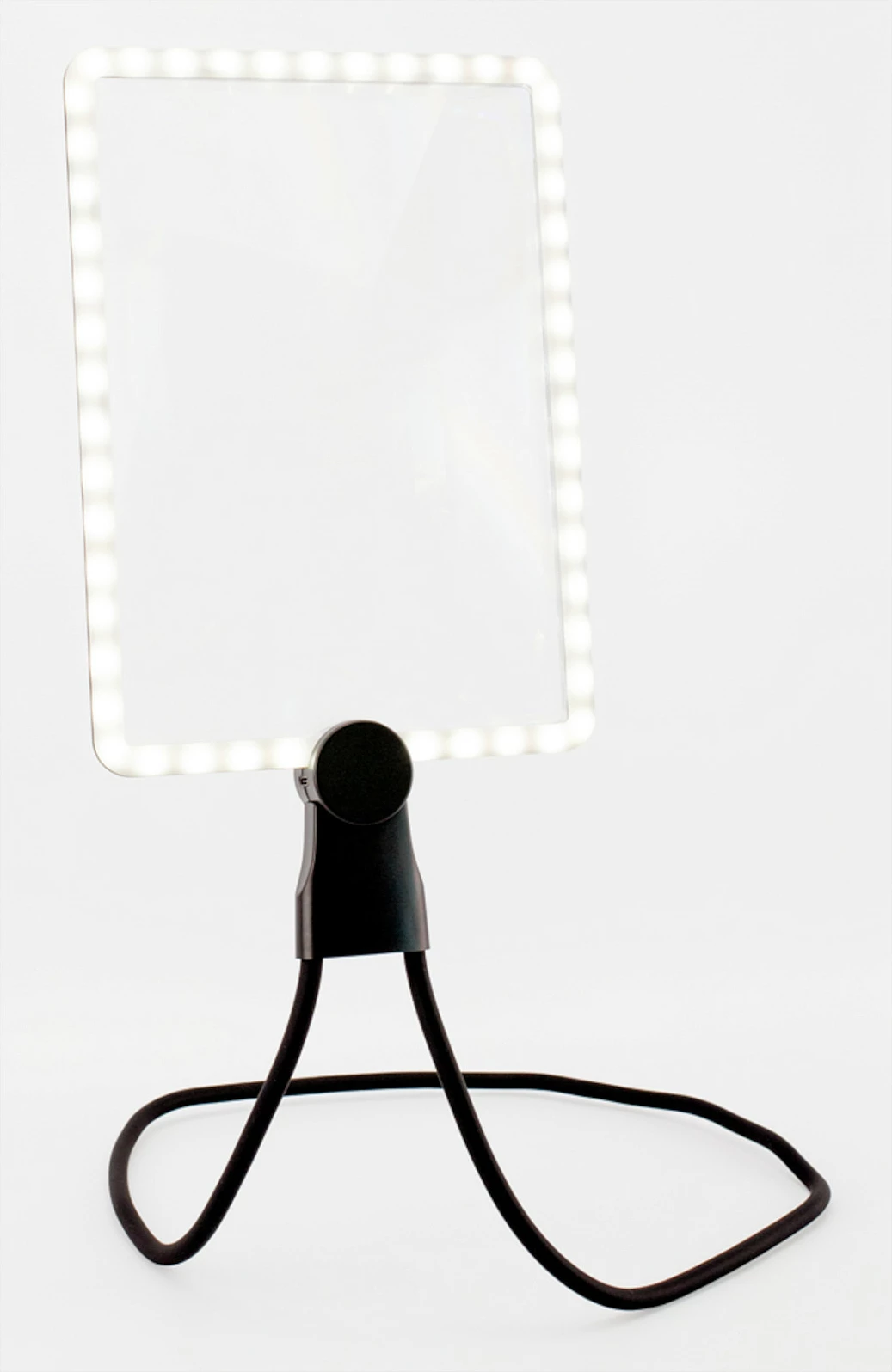 Lupë me drita LED RealPower HL-1, zmadhim 5x, me bateri, 50 LED, e zezë