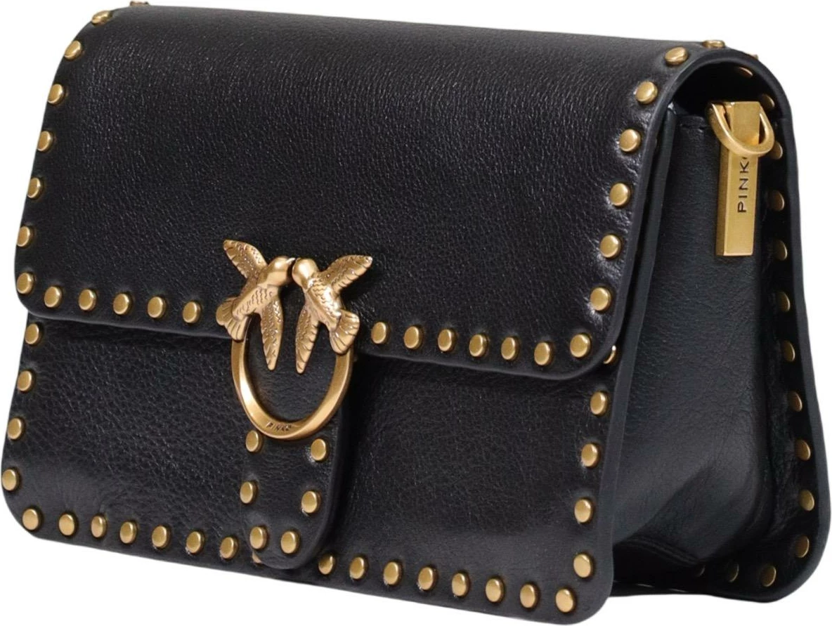 Çantë krahu Pinko Love One Slouchy MN Studs SMA 107665, për femra, e zezë