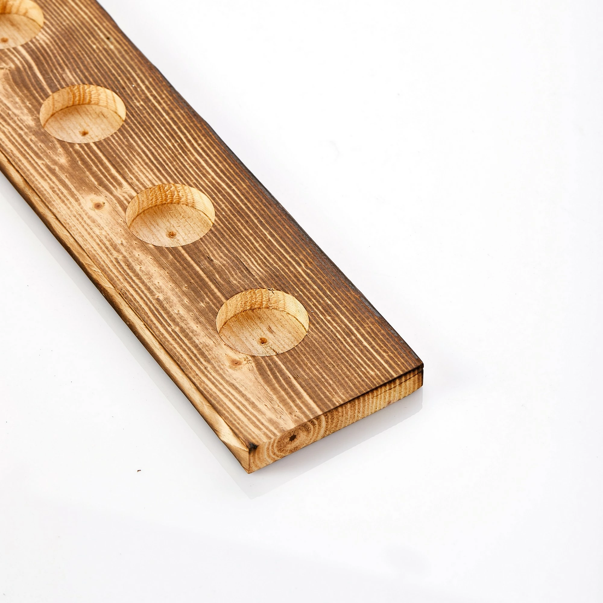 Mbajtës druri për qirinj të vegjël, ngjyrë natyrale, Aberto Design, Tealight N