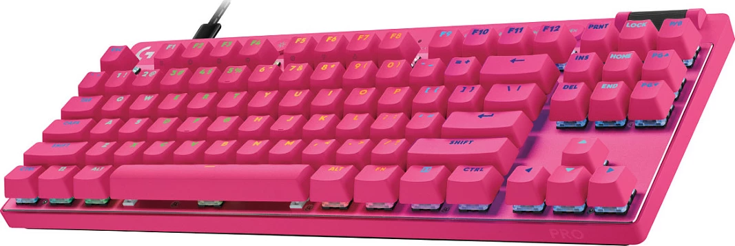 Tastierë Logitech PRO X TKL RAPID, magenta, US layout