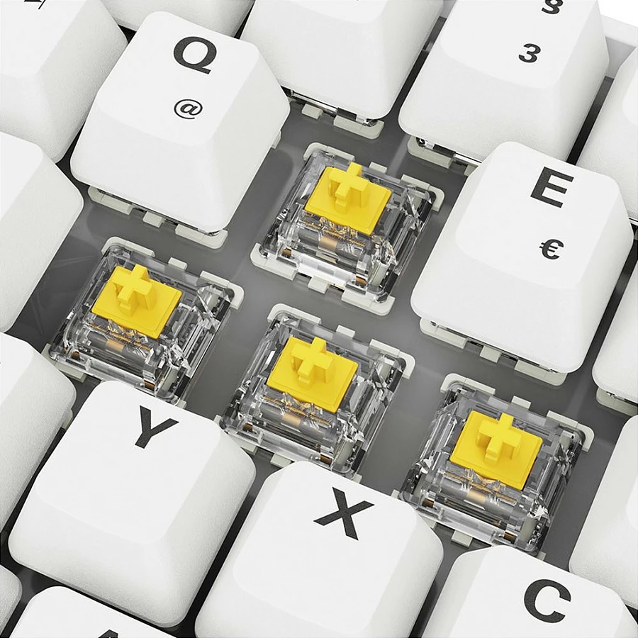 Tastierë gaming Sharkoon Skiller SGK50S4 Gen2, PBT, DE, RGB, e bardhë/blu