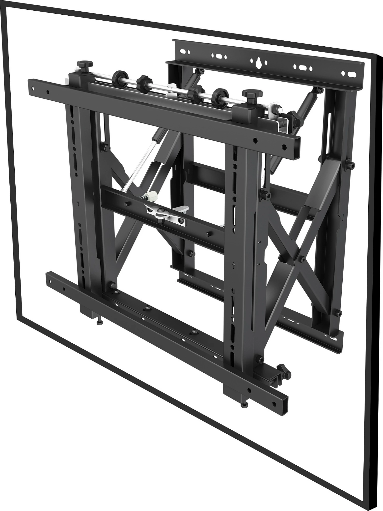 Mbajtëse muri për TV/monitor Equip Popout 1Gelenk, 19"-55", VESA 600x400, 50 kg, e zezë
