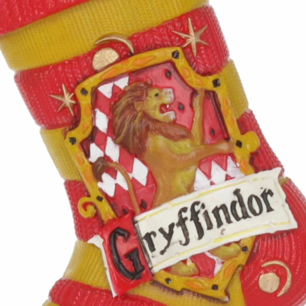 Ornament varëse çorape Krishtlindjes NEMESIS NOW Harry Potter Gryffindor, resin, i pikturuar me dorë, zyrtar i licencuar, kuqe/ari