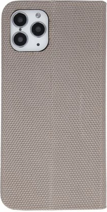 Mbështjellës flip ONASI Moon për Huawei P40 Lite E, magnetik, me xhep karte, Gold