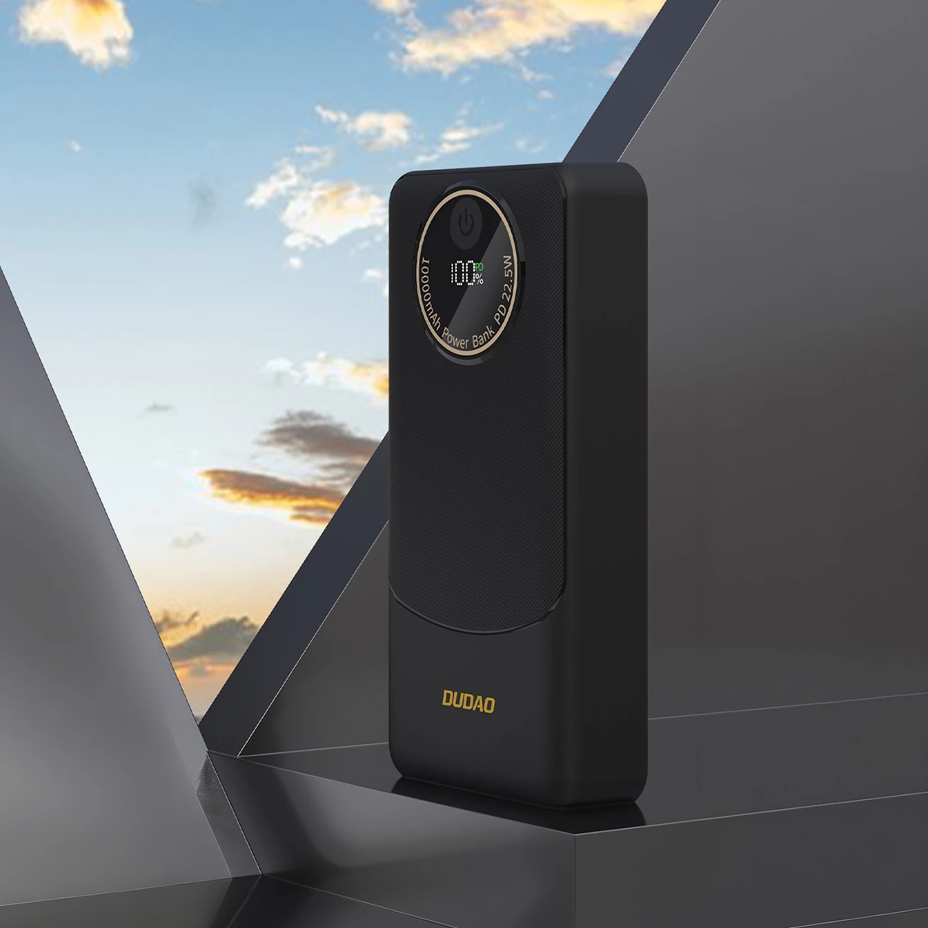 Bateri e jashtme Dudao K12Pro 20000mAh 22.5W PD, 2x USB-A + USB-C, e zezë