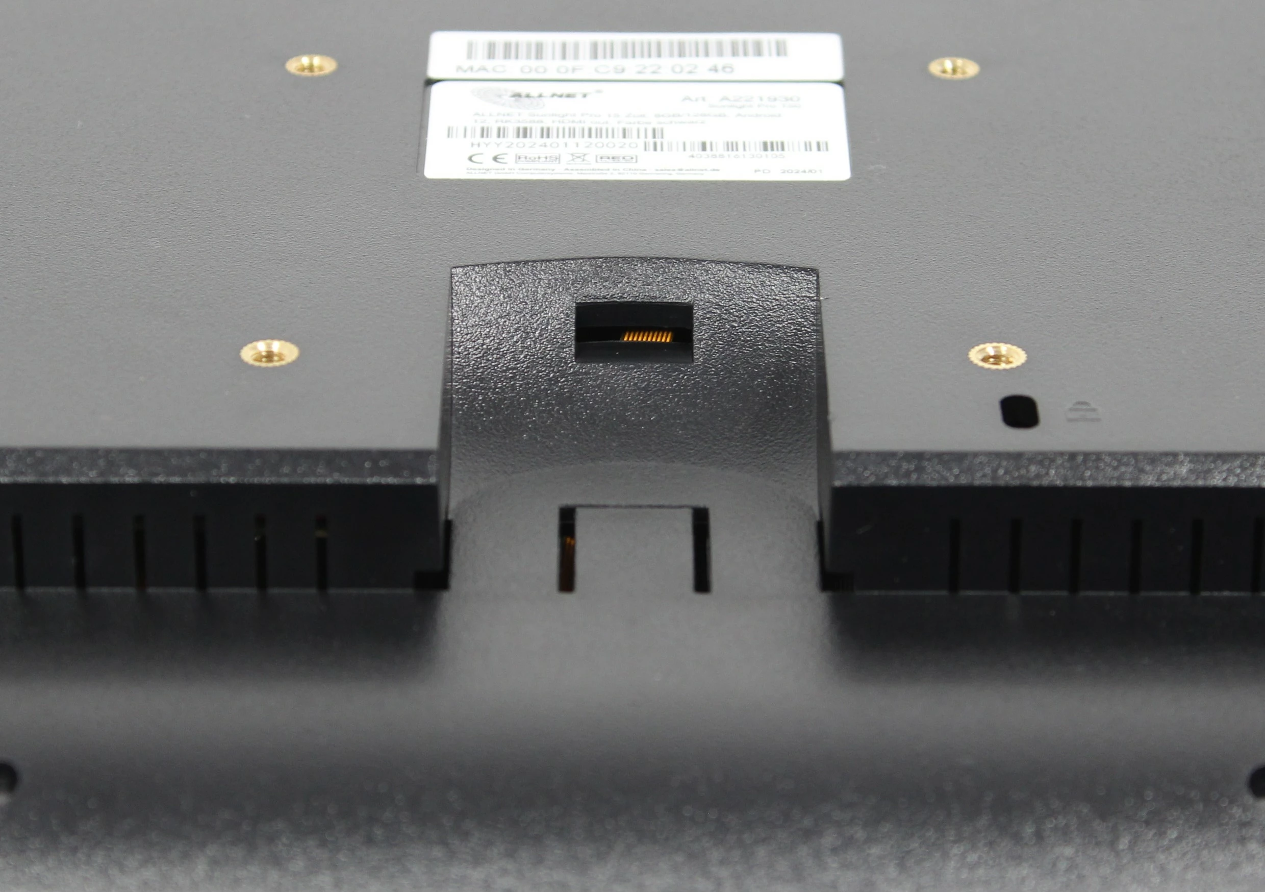 Tablet ALLNET Sunlight Pro 15 Zoll 8GB/128GB Android 12 HDMI out ngjyrë e zezë