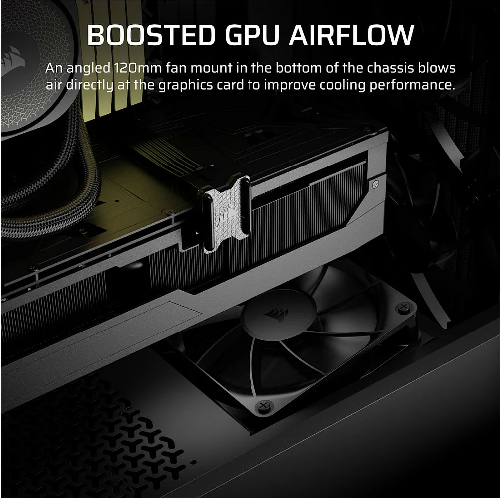 Kasë Corsair 3200D RS Midi Tower, ATX, xham i temperuar, USB-C, e bardhë