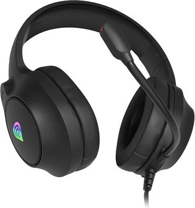 Kufje gaming Genesis Neon 213 RGB, me mikrofon, me kabllo, të zeza