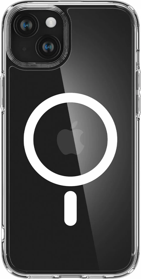 Mbështjellës Spigen Ultra Hybrid Mag për iPhone 15, MagSafe, Transparent/Bardhë