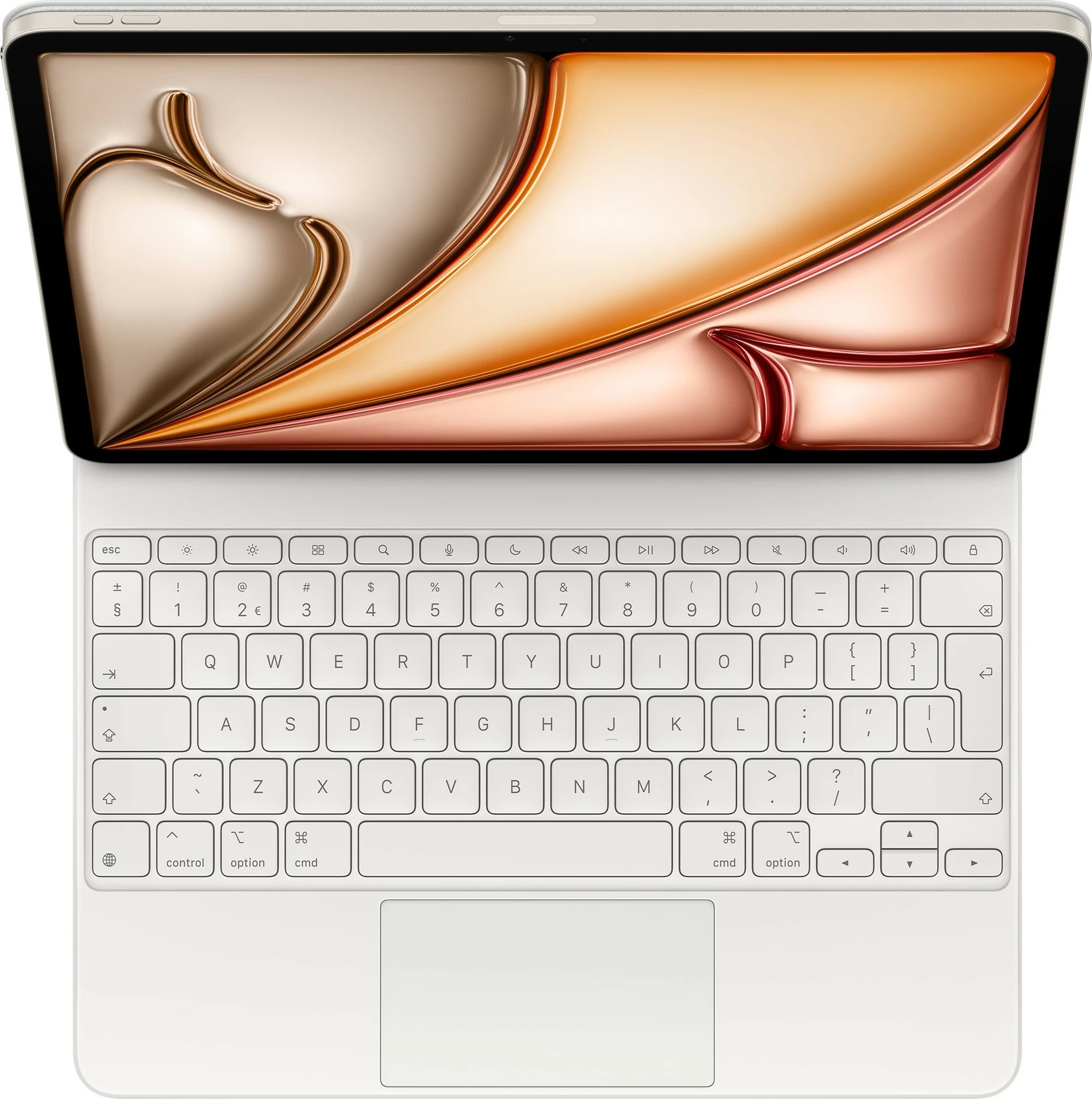 Tastierë Apple Magic Keyboard për iPad Air 13-inch M3, holandisht, e bardhë
