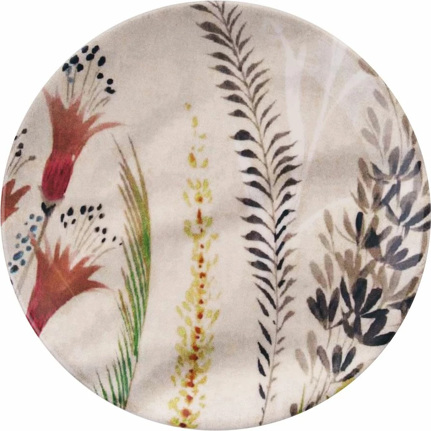 Set pjatash shërbimi (6 copë), Hermia Concept, gjethe gruri, shumëngjyrëshe