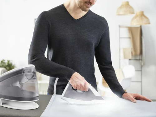 Stacion hekurosjeje me avull Tefal Express Optimal SV4111E0 2200W 1.2L pllakë qeramike Gri/Bardhë