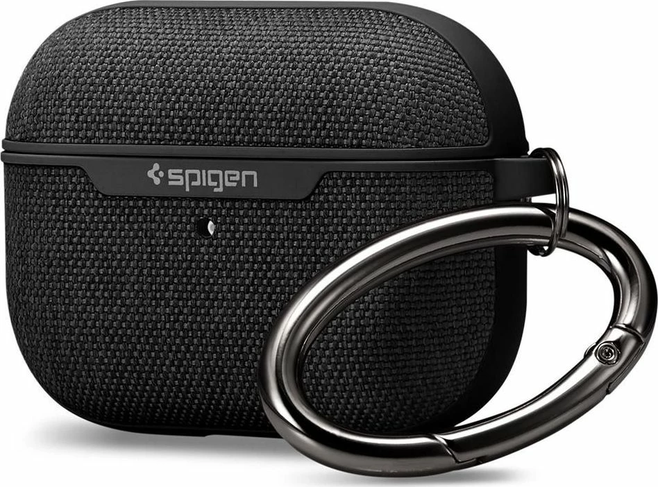 Mbështjellës Spigen Urban Fit për Apple AirPods Pro, me karabinë, i zi (1 copë)