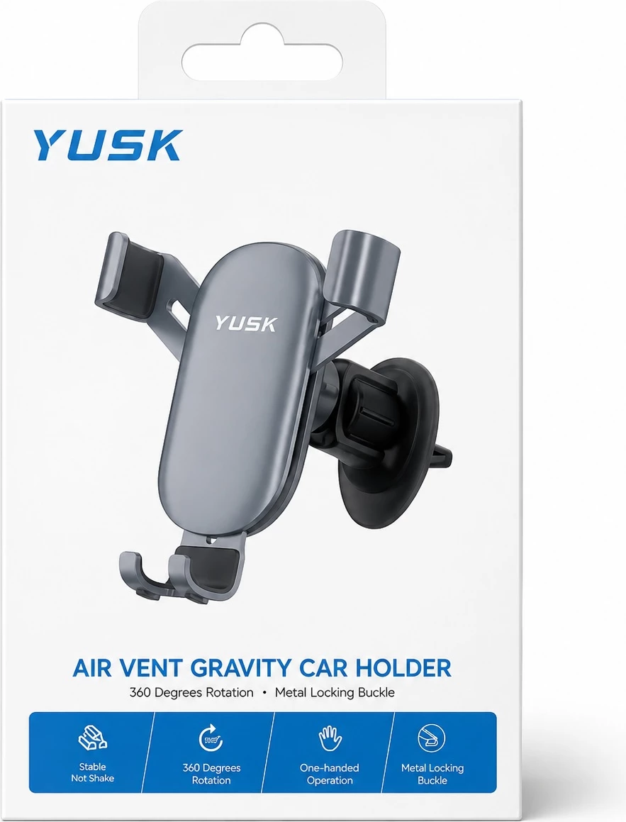 Mbajtëse Telefoni për Ajrim të Makinës (Gravity) YUSK