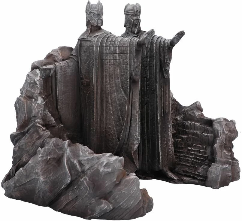 Mbështetëse librash NEMESIS NOW Lord of the Rings Gates of Argonath 19 cm, gri, set 2 copë