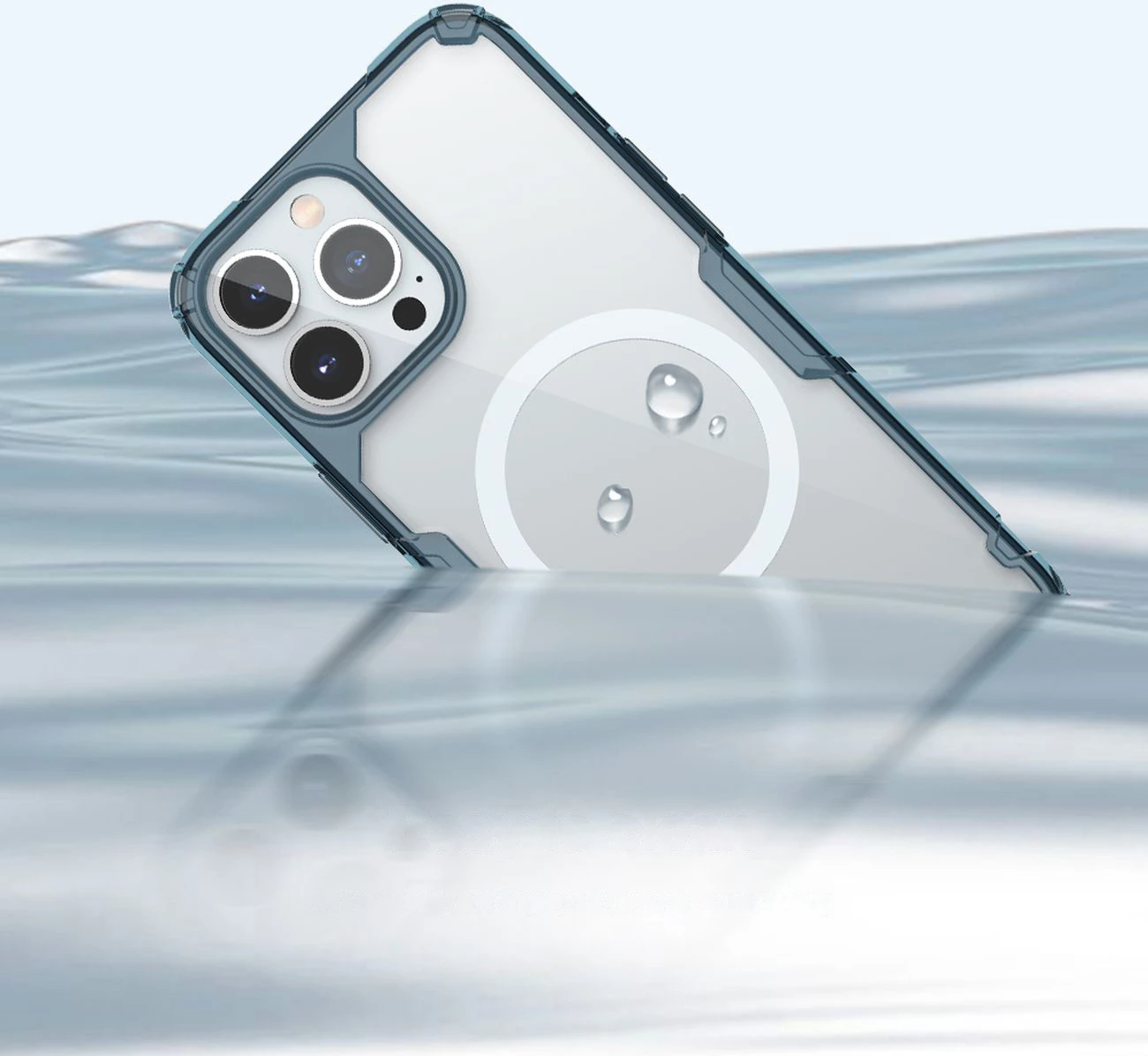 Mbështjellës Nillkin Nature Pro për iPhone 14 Pro, MagSafe, Kaltër