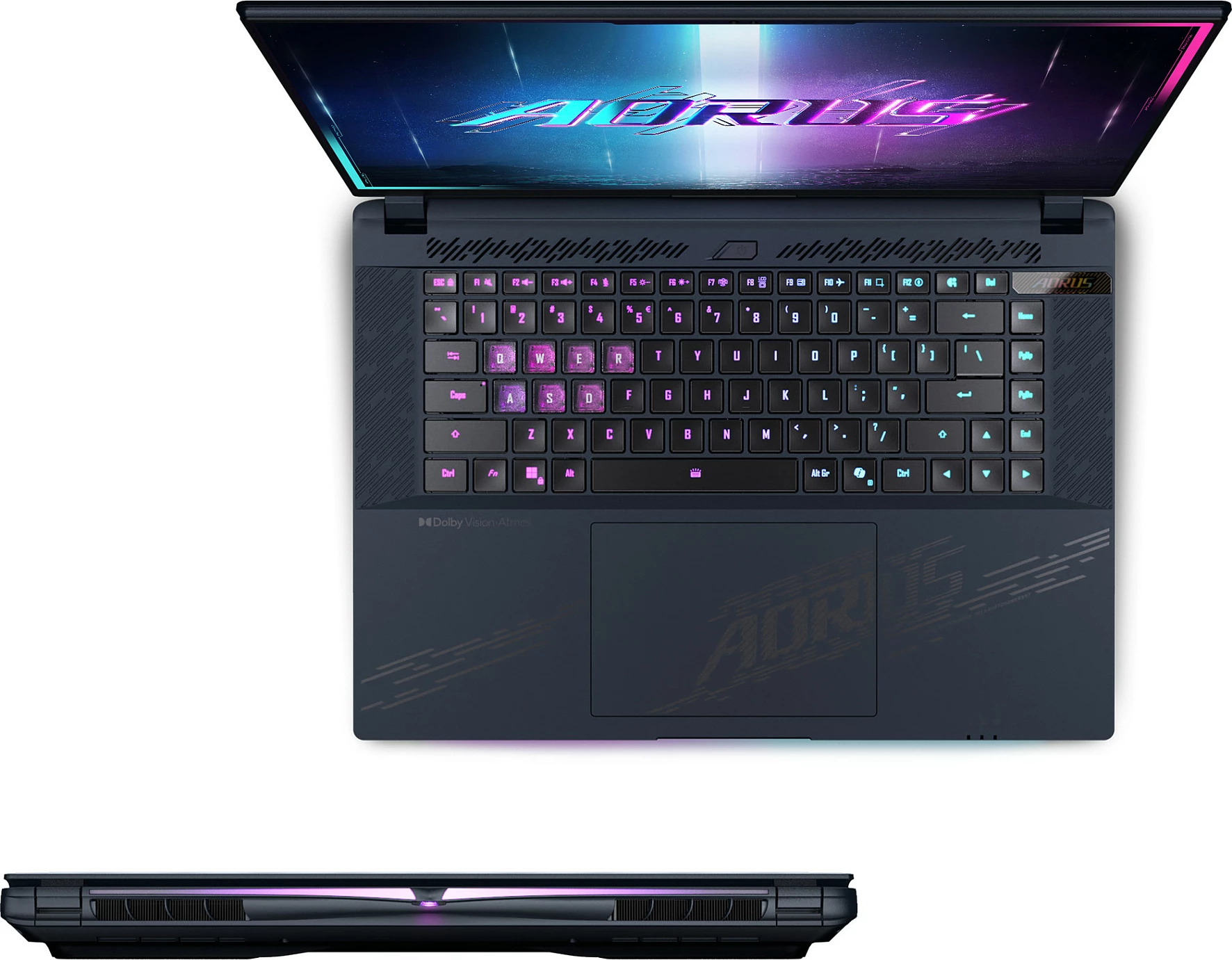 Laptop Gigabyte AORUS MASTER 16 BYHC5DEE65SP, 16" OLED 240Hz, Core Ultra 9, 32GB RAM, 2TB SSD, RTX 5080 16GB, Windows 11 Pro, Dark Tide