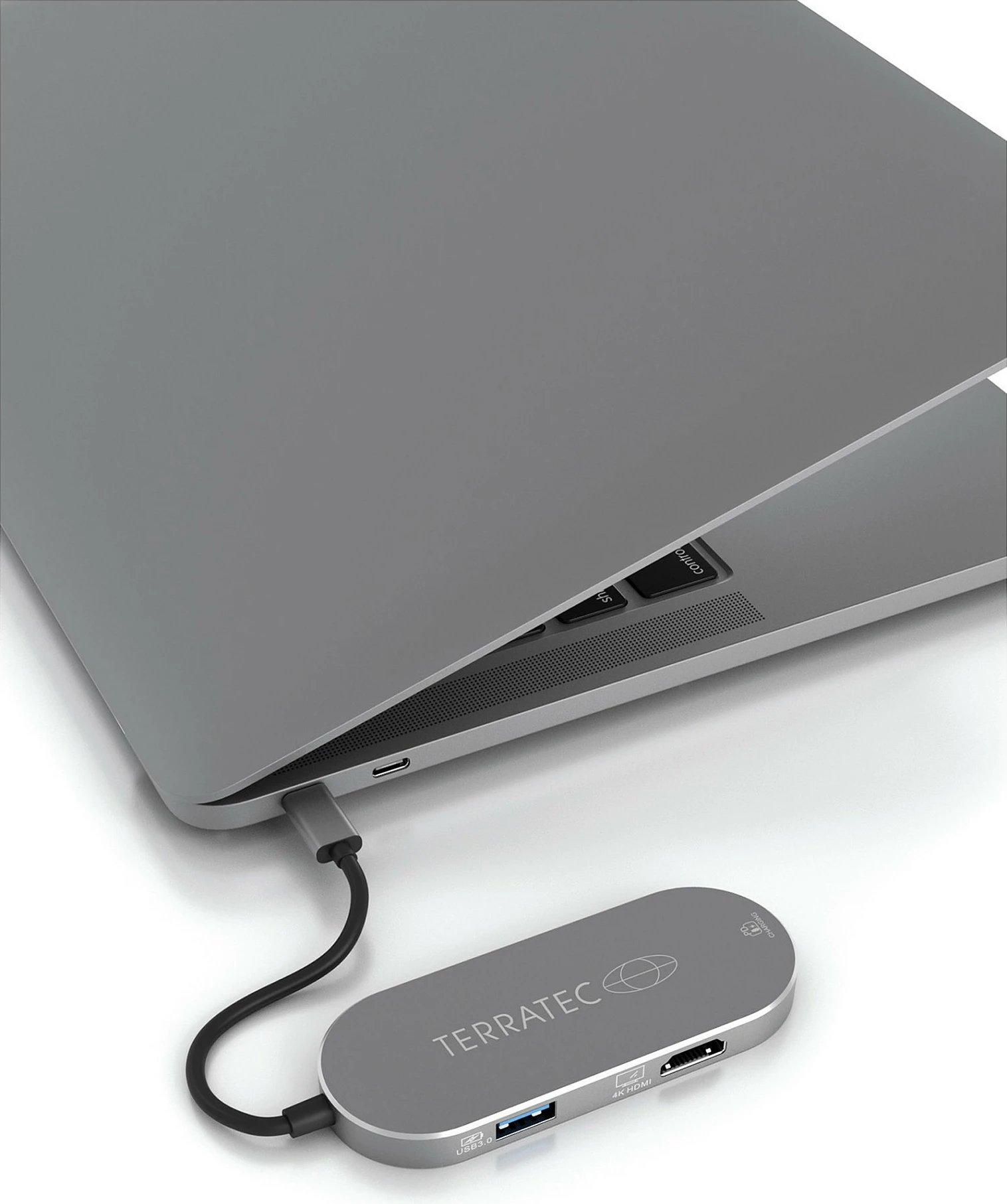 Adapter USB-C TerraTec Connect C5, HDMI, 2x USB-A 3.0, USB-C PD, Silver