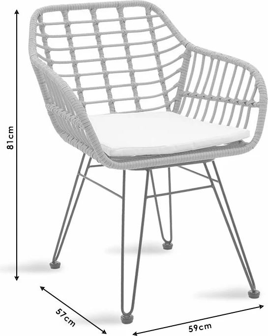 Karrige metalike Naoki, ngjyrë e zezë-pe natyrale
