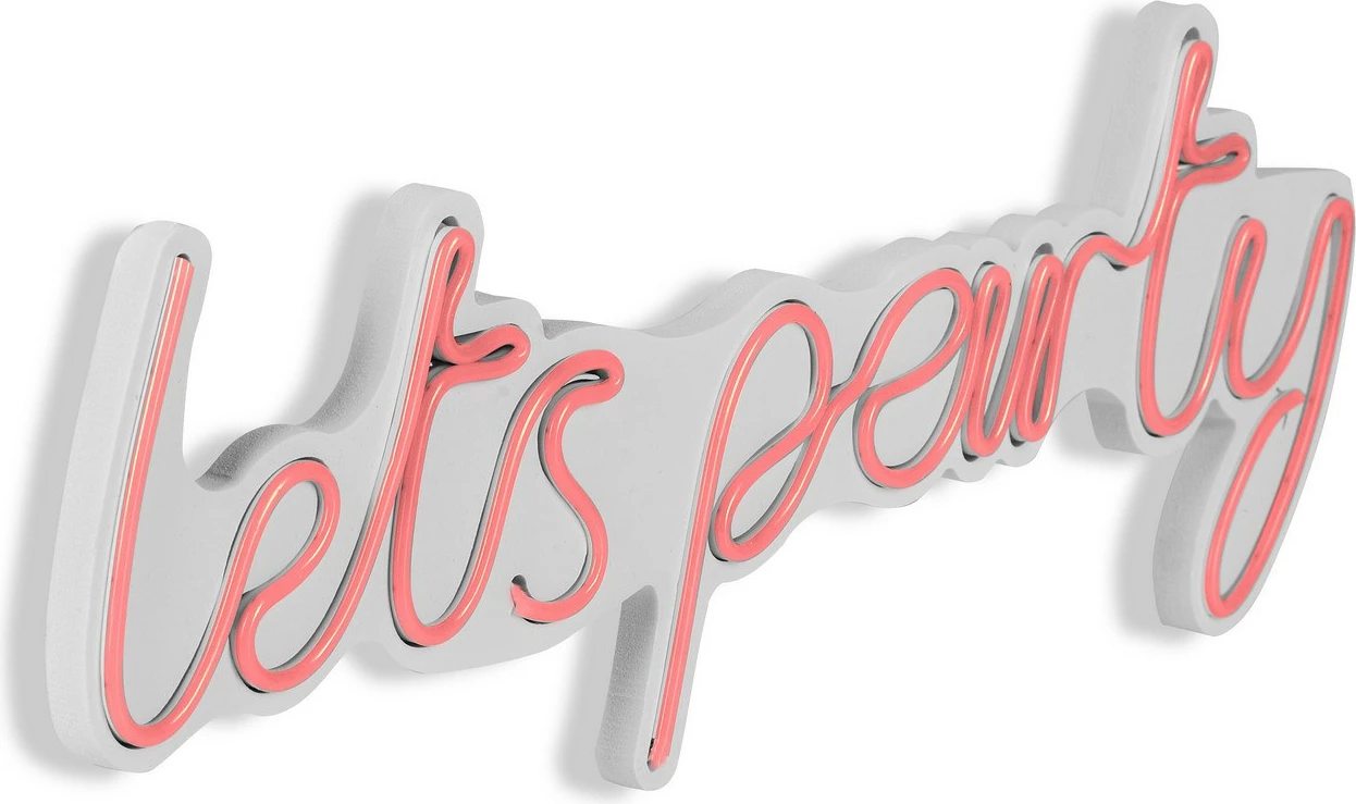 Dekor dritash LED plastike, ngjyrë rozë, Lets Party