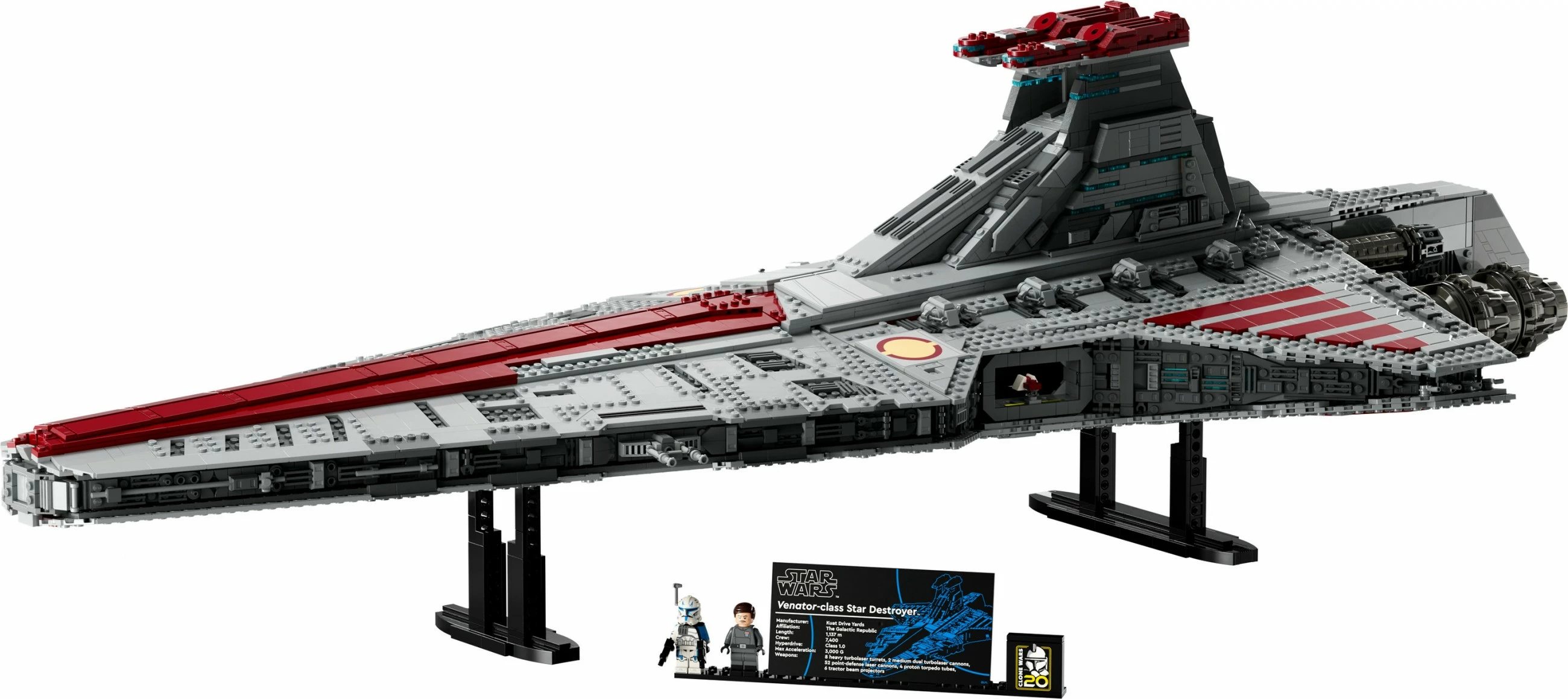 Set ndërtimi LEGO Star Wars Venator-Class Republic Attack Cruiser, 5374 pjesë, plastikë, shumëngjyrësh