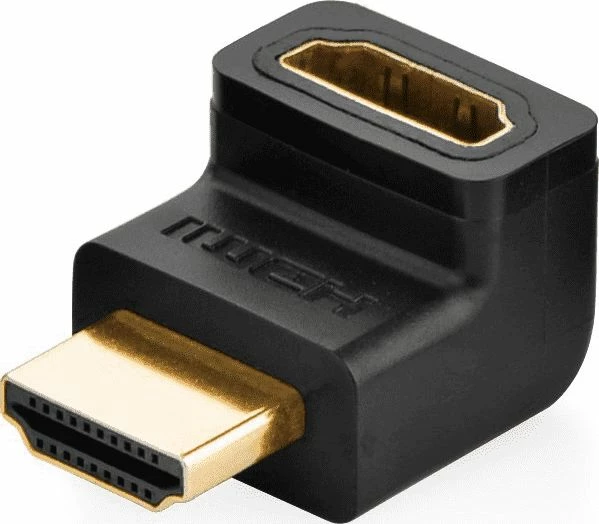 Adapter HDMI Ugreen 20110, 90° (prizë-në-prizë), 4K, i zi