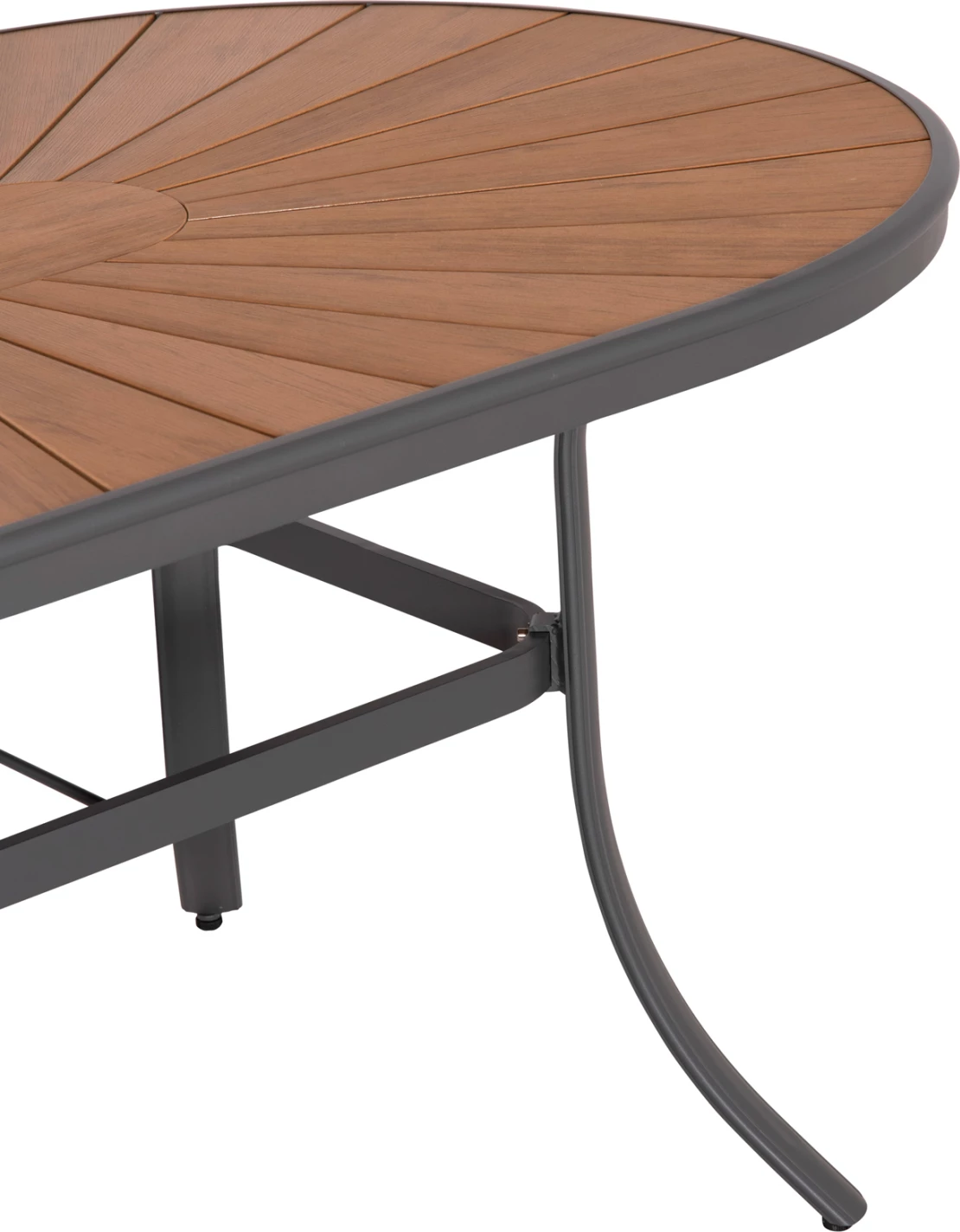 Tavolinë për kopsht TELAMO FH6288.01, 160x90x73.5 cm, polywood/alumin