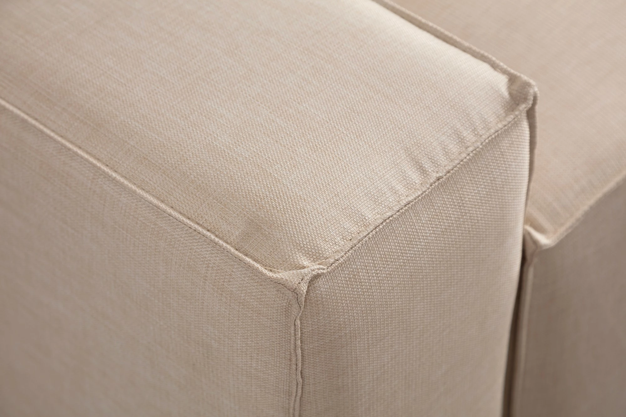 Kënd-sofë krevate Atelier del Sofa, kënd i djathtë, ngjyrë ecru