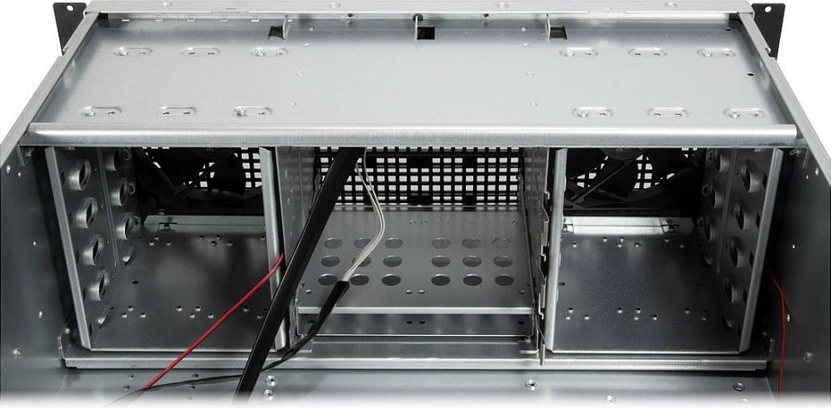 Kasë serveri Inter-Tech 4U 40248, Rack 4U, ATX/micro ATX/Mini-ITX/SSI CEB, 11x 3.5" + 4x 2.5", USB 3.2, e zezë/hiri