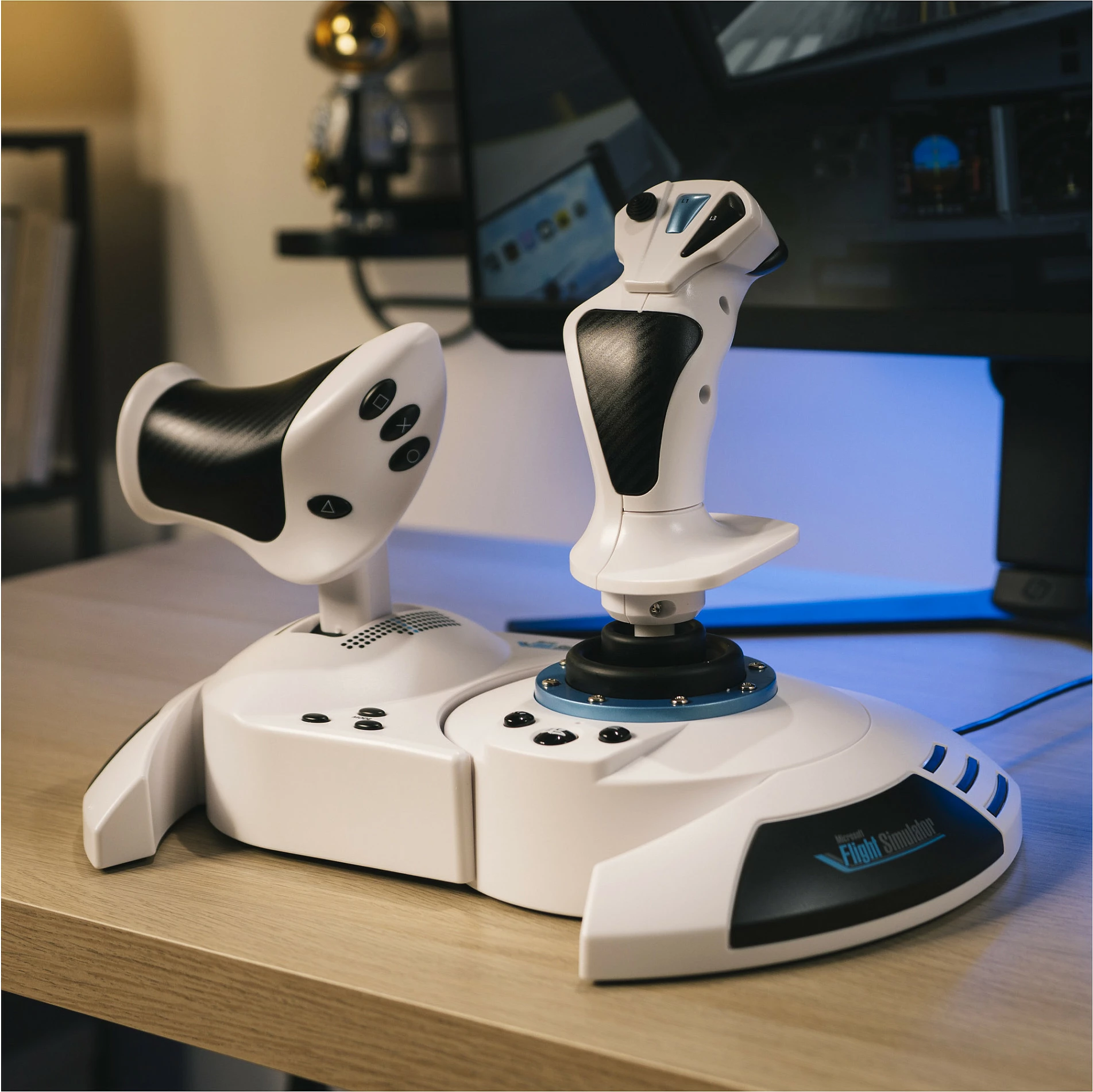 Joystick Thrustmaster T.Flight Hotas 5 MSFS Edition, USB, 14 butona, i bardhë