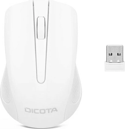 Maus wireless DICOTA COMFORT, i bardhë