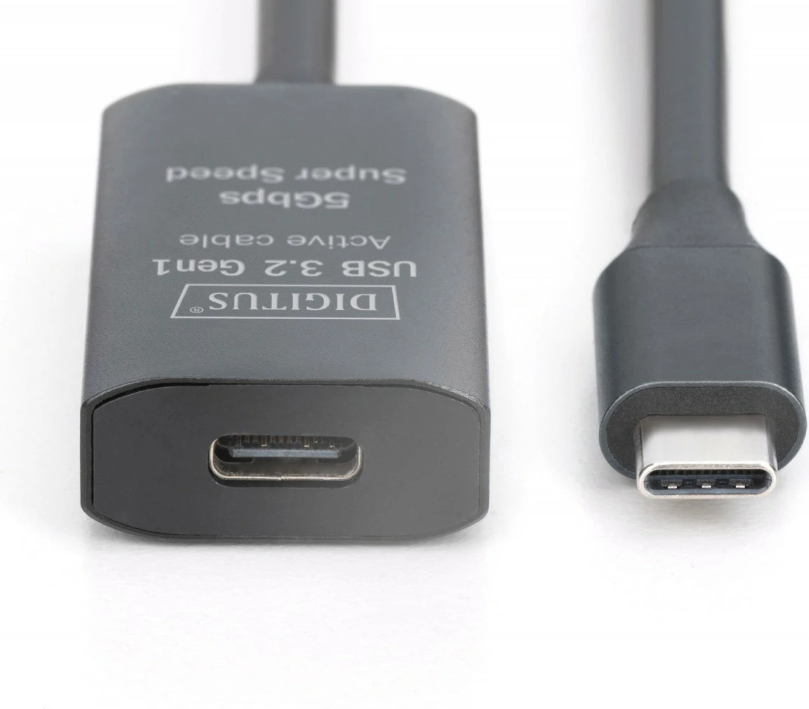 Kabllo zgjatuese aktive USB-C Digitus DA-73108, 5m, e zezë