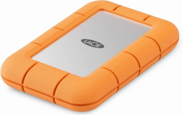 SSD ekstern LaCie Rugged Mini STMF1000400 1TB USB-C (USB 3.2 Gen 2x2) deri 2000MB/s, portokalli, me kabllo USB-C