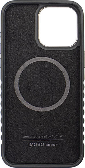 Mbështjellës Audi Genuine Leather me MagSafe për iPhone 15 Pro, zi e kuqe