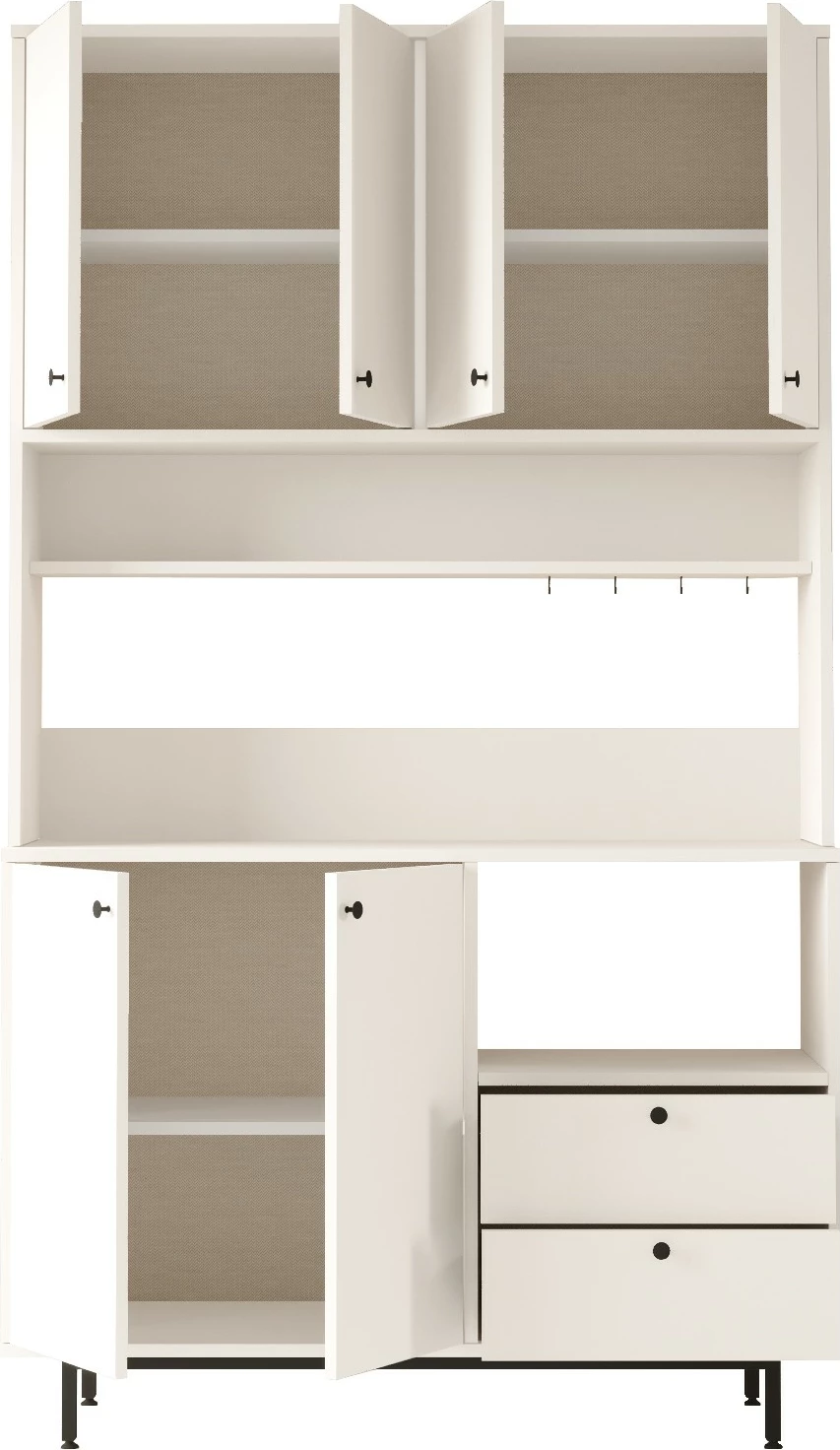 Dollap shumëpërdorimësh, ngjyrë e bardhë, Skye Decor, RE7-W