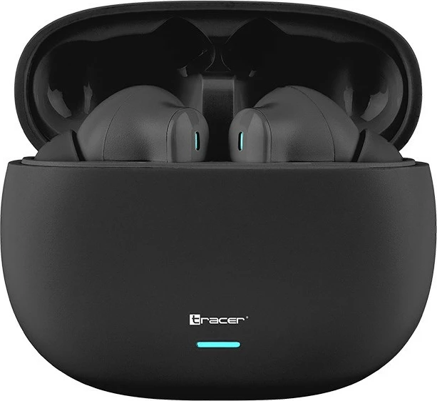 Kufje TWS me ANC, Tracer S1 (TRASLU47340), Bluetooth 5.3, bateri 6 orë, kasë 300 mAh, të zeza