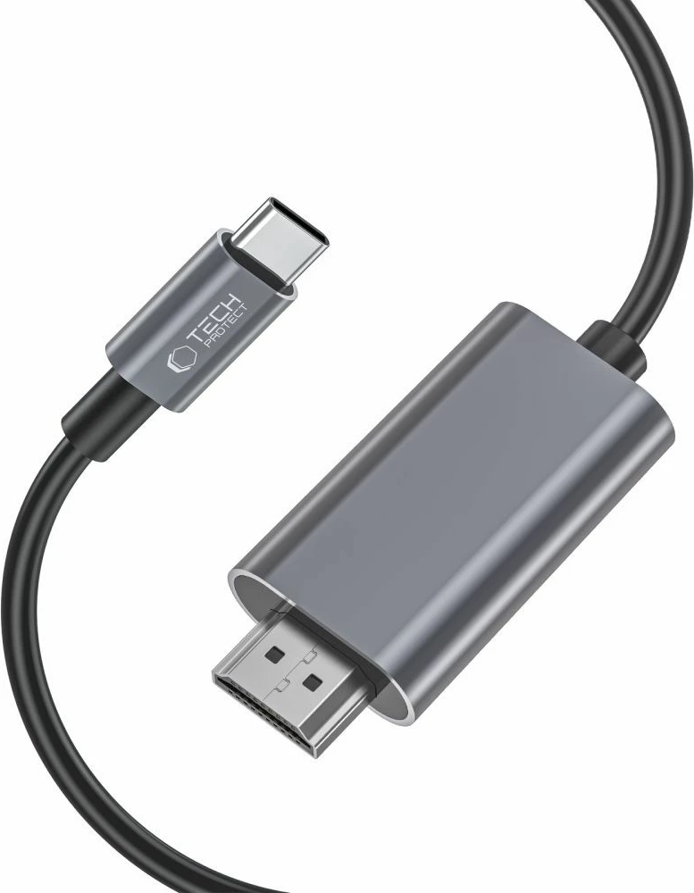 Kabllo Tech-Protect UltraBoost USB-C në HDMI 4K 60Hz, 2m, e zezë