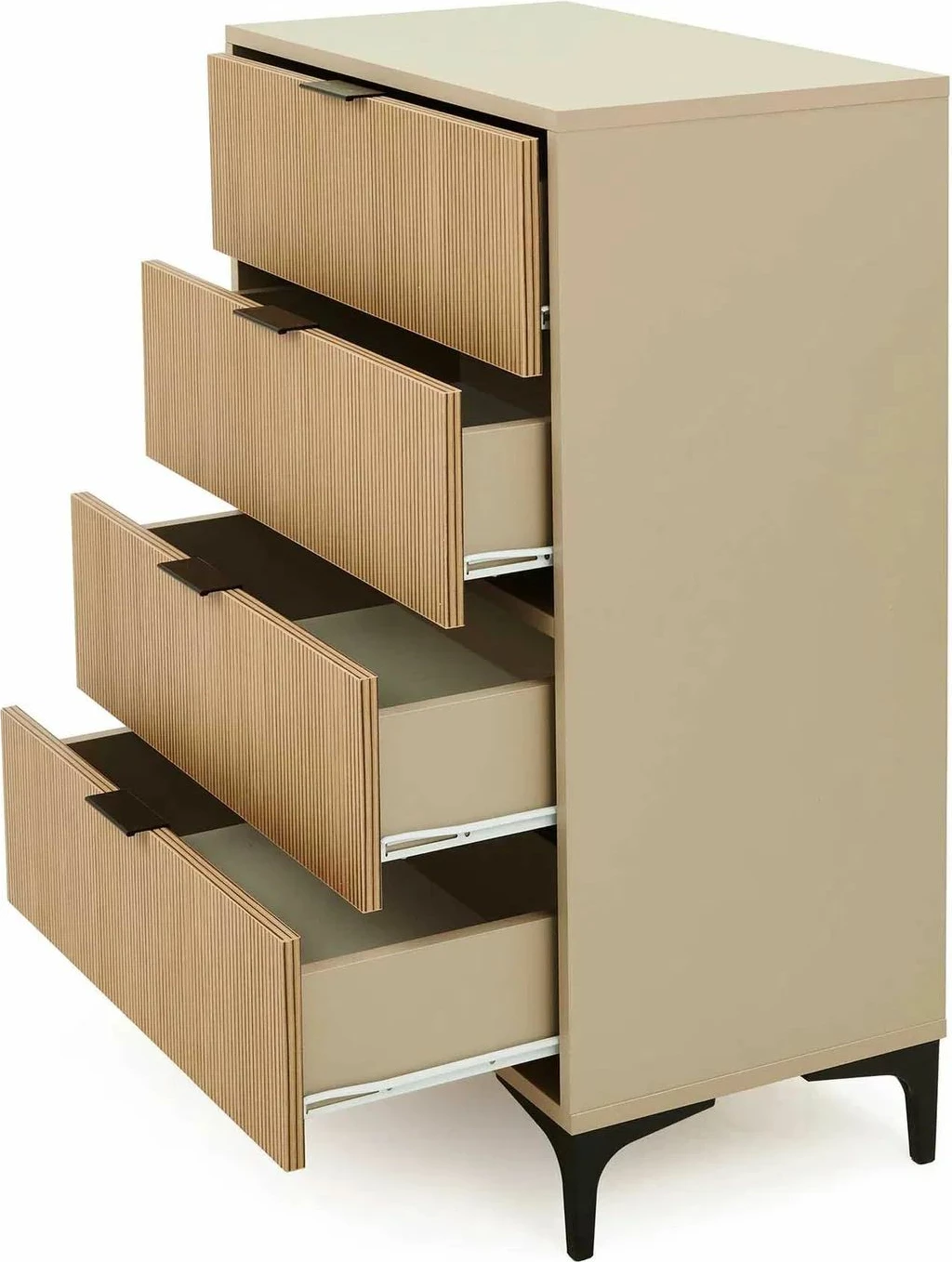 Komodë Skye Decor, Tuval 074, ngjyrë lis dhe Desert, 70x100x40cm