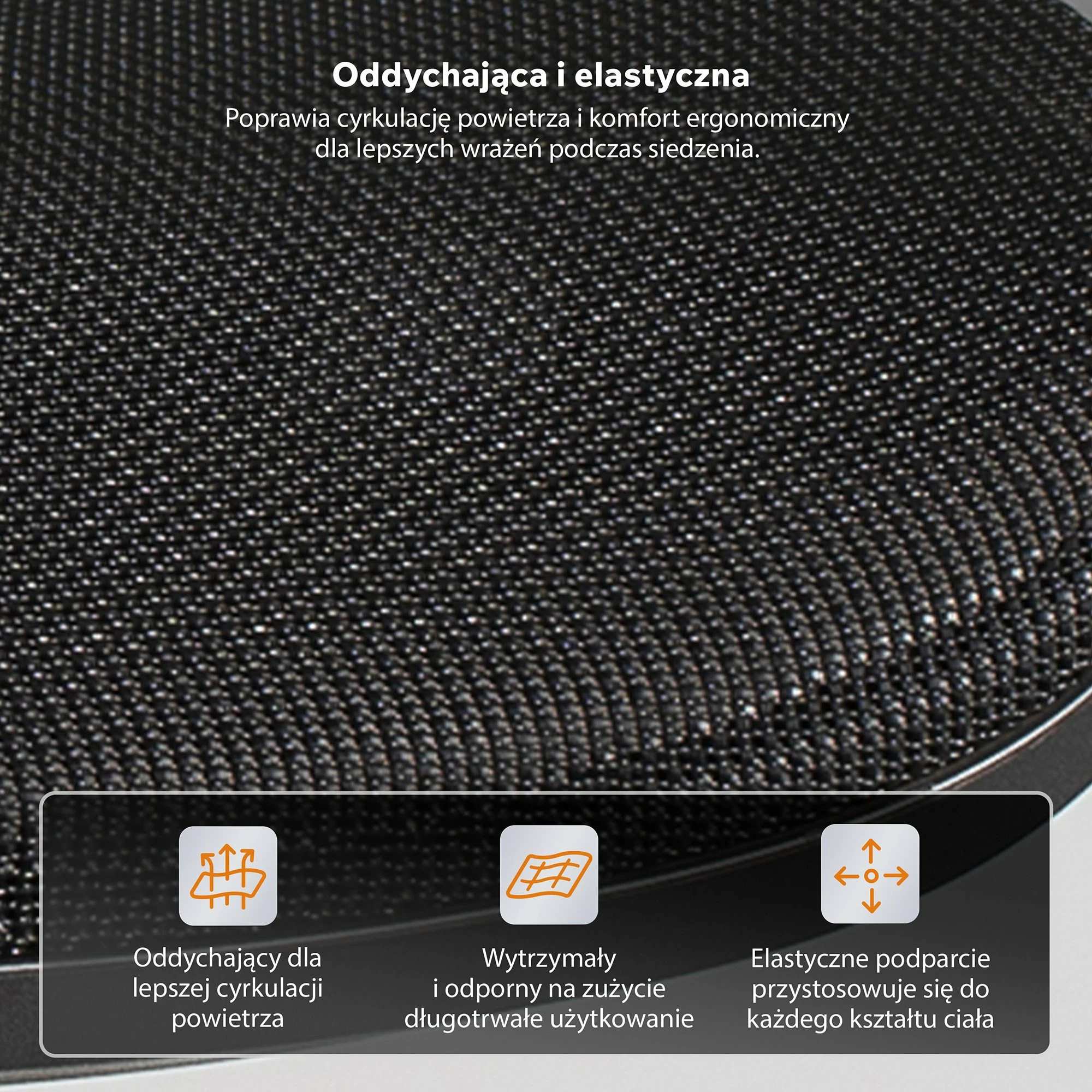 Karrige zyre SENSE7 Neyo, ergonomike me rrjetë, rregullim 43–52.5 cm, deri 140 kg, e zezë