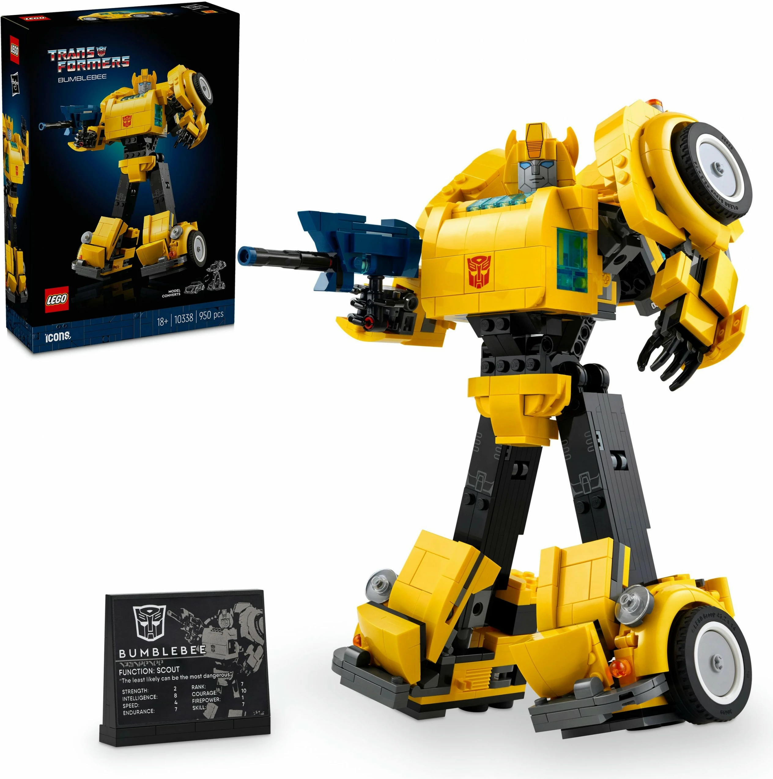Set ndërtimi LEGO Bumblebee, 950 pjesë, shumëngjyrësh