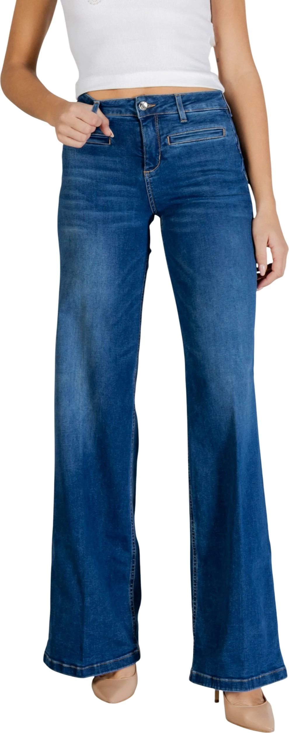 Xhinse për femra Liu Jo ECS B.UP Parfait Flare H.W. UA6069 DS004, blu e errët