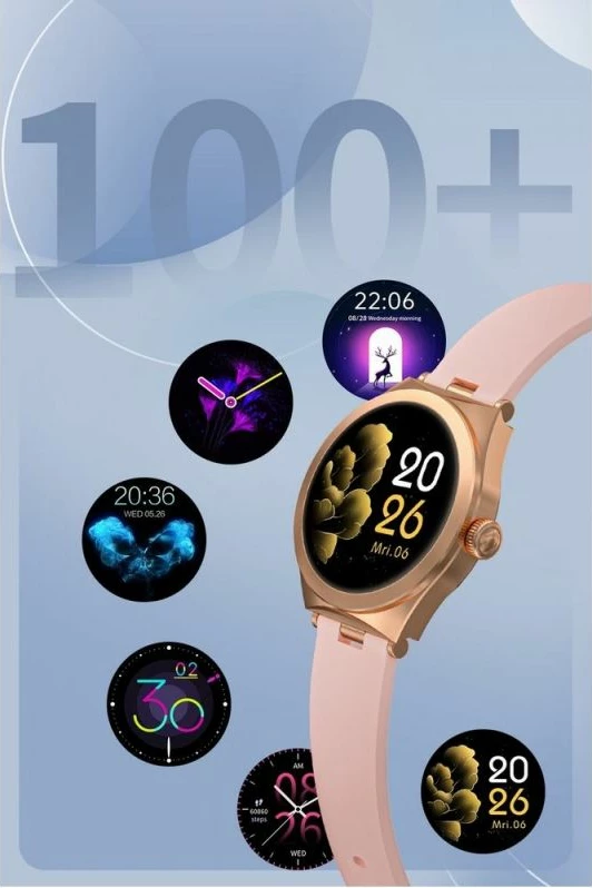 Smartwatch Gravity për femra, rozë