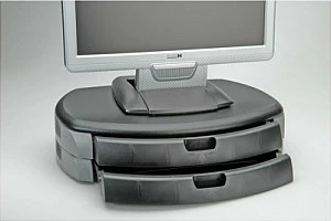 Stendë për monitor/printer ROLINE Trend, 450x350 mm, 20 kg, e zezë/gri