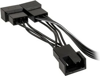 Kabllo splitter PWM për ventilator Kolink 1-në-3, 35 cm, e zezë