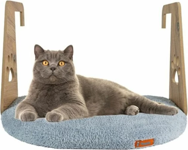 Shtrat për kafshë, për radiator, ngjyrë gri, Paws & Whiskers, 52x35cm