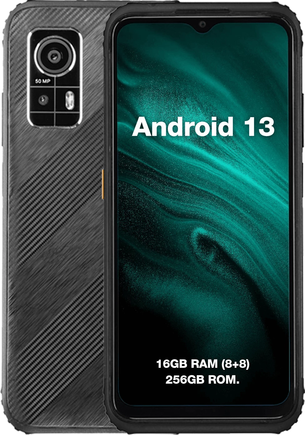 Celular AGM H6 4G 8+8GB/256GB Dual SIM Android 13 50MP, i zi