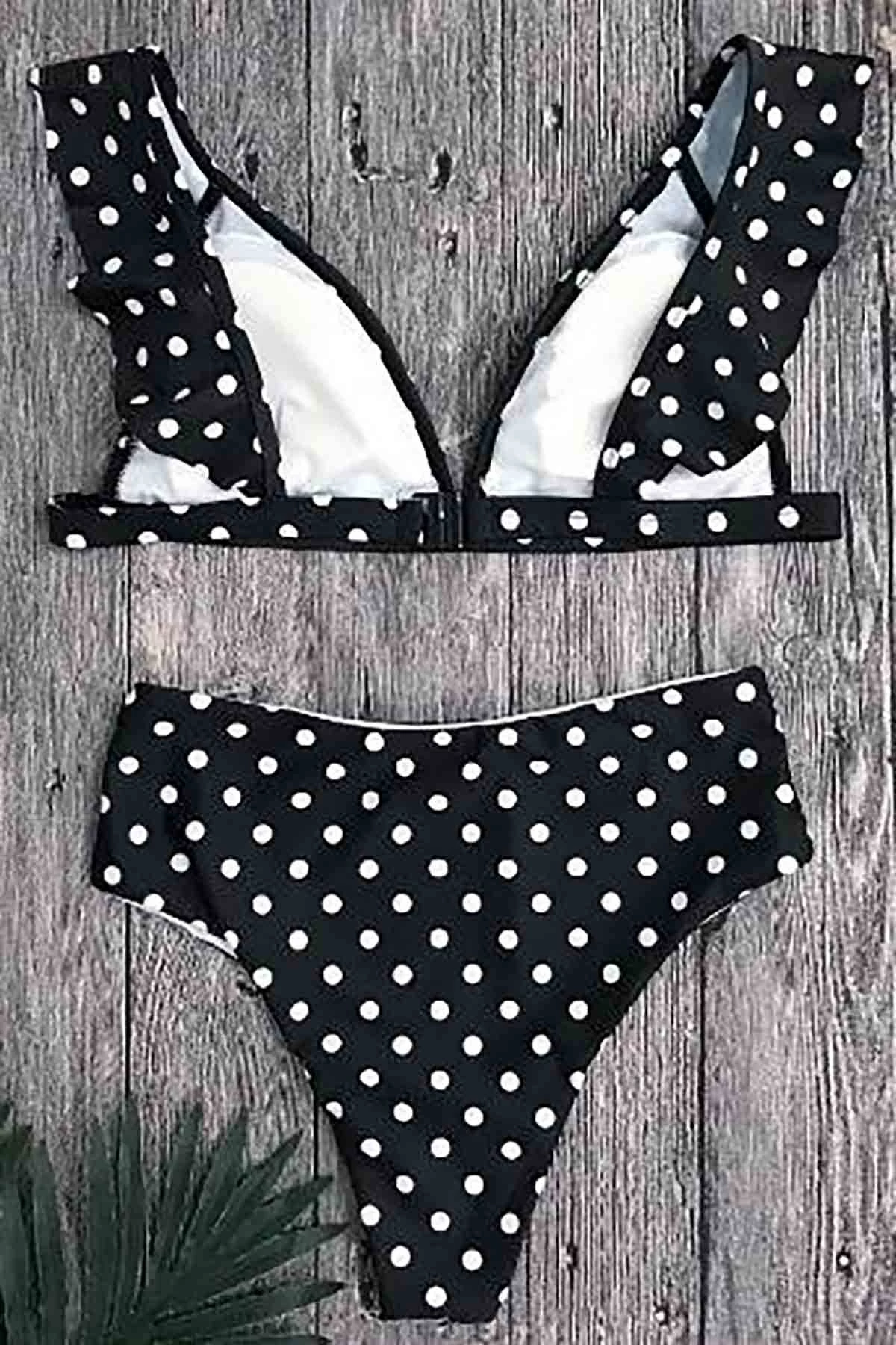 Set bikini (2 pjesë), Jumeon, MS4222, e zezë