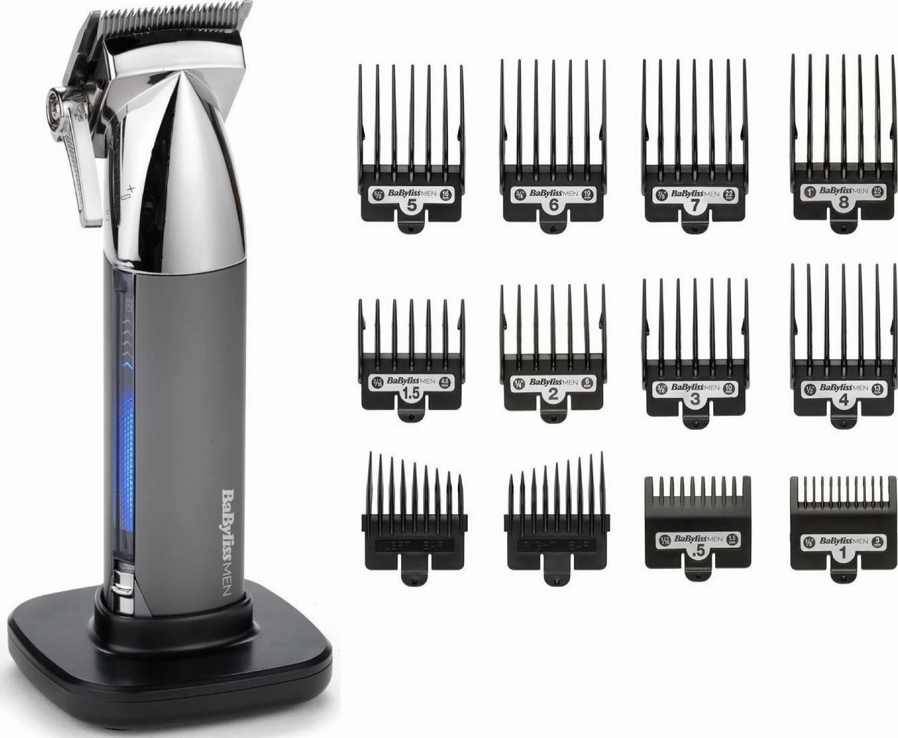 Makinë rroje BaByliss Super X-Metal E996E, 0.5–25 mm, pa kabllo, 10 krehëra, argjend