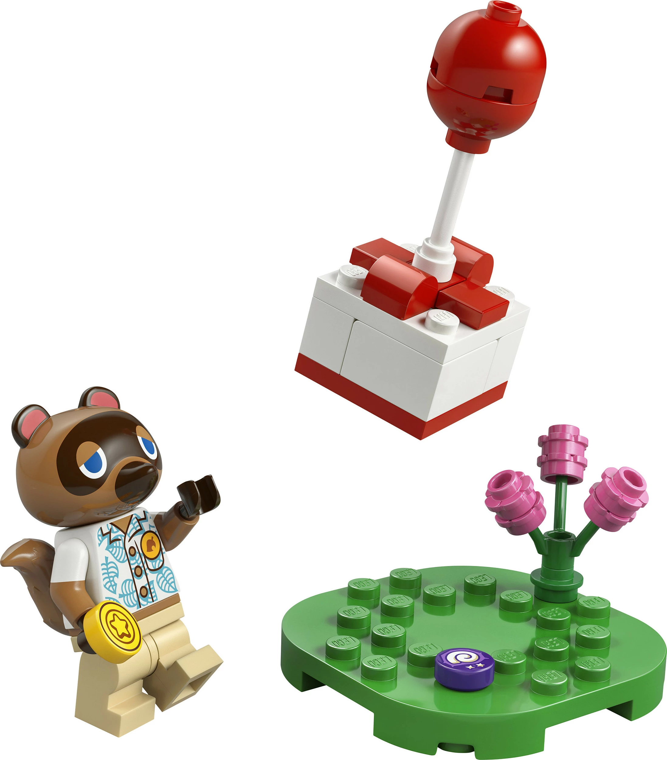 Set ndërtimi LEGO Animal Crossing 30731 Tom Nook and Flying Present, 33 pjesë, shumëngjyrësh
